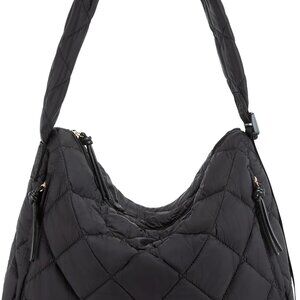 Puffer Shoulder Tote Bag Women Nylon Large Capacity Crossbody Purse